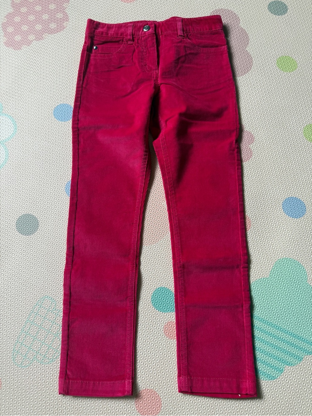 Jacadi Girls Bright Fuchsia Corduroy Jeans